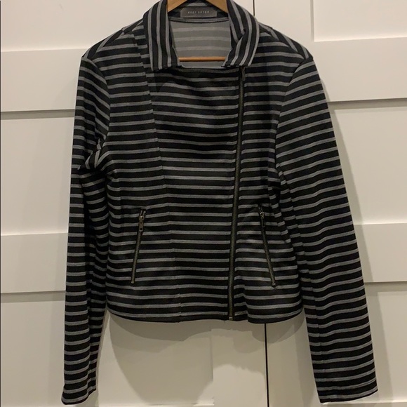 Striped Moto Jacket/Blazer - Picture 2 of 6